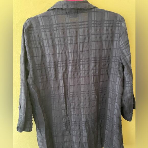 Blue Ladies Button Down Allison Daley - Picture 7 of 8